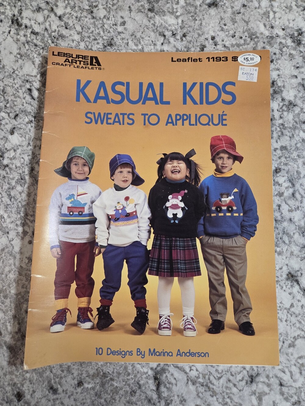 Kasual Kids 'Sweats to Appliqué' Pattern Book from Eaton's Vintage 1980s